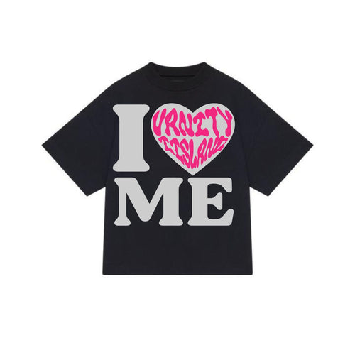 I ❤️ Me" Oversized Statement Tee – Vanity Edition
