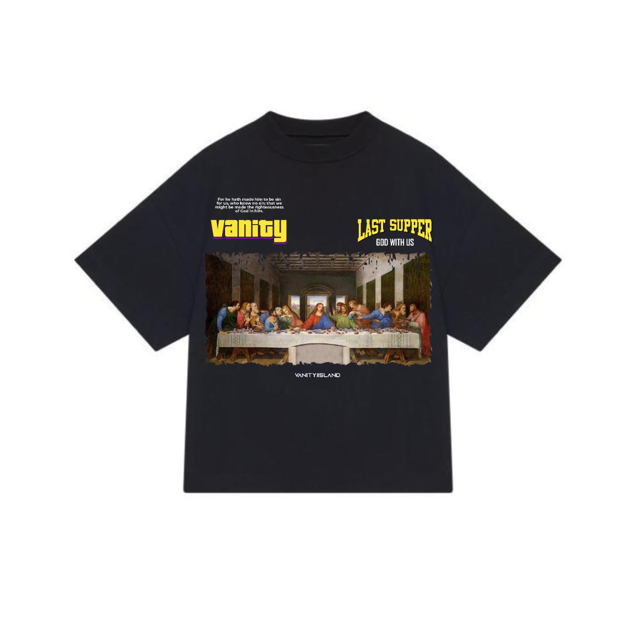 Last Supper – God With Us" Graphic Tee by Vanity Island