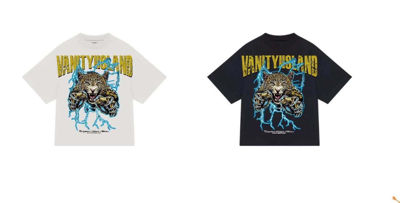 Vanity Island Electric Leopard Graphic T-Shirt